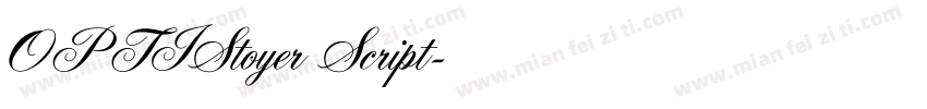 OPTIStoyer Script字体转换